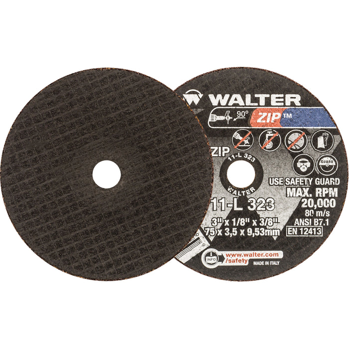 WALTER - 3X1/8X3/8 ZIP CUT-OFF WHEELS - 11L323