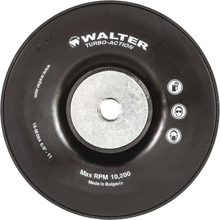 WALTER - 6" TURBO PAD - BLACK - 15M064