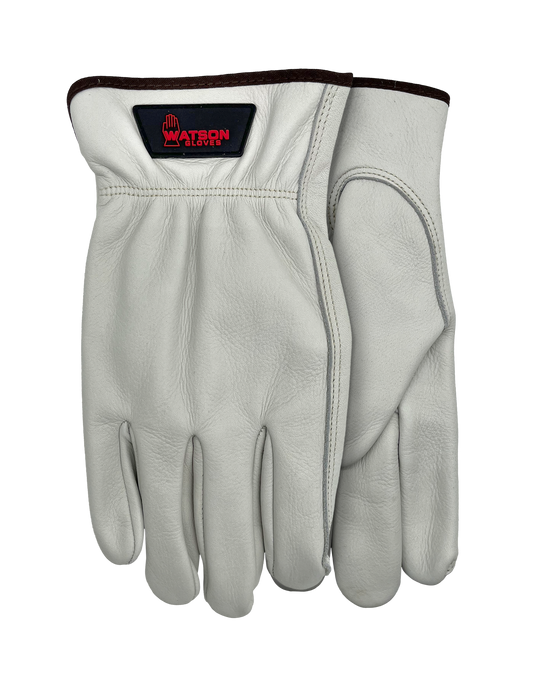 WATSON GLOVES - MAN HANDLERS FULL GRAIN COWHIDE SLIP ON CUFF DRIVER [M] - 1653-M