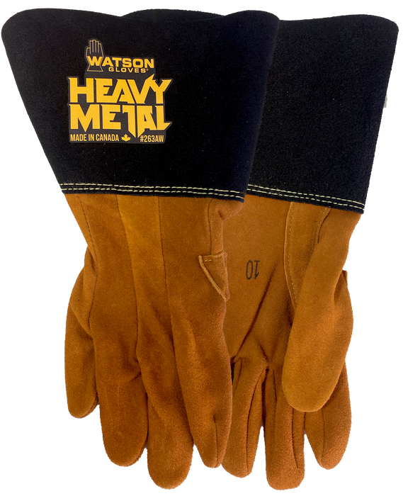 WATSON GLOVES - WHAT THE BUCK SPLIT DEER CLUTE CUT WELDING [14] - 263AW-14