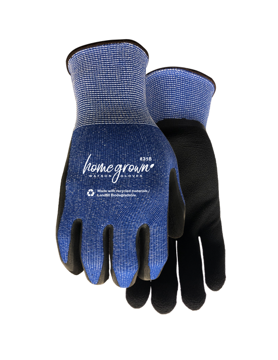 WATSON GLOVES - COOL IT WASTENOT KOOL KNIT RECLAIM FOAM LATEX WOMENS GARDEN [M] - 318-M