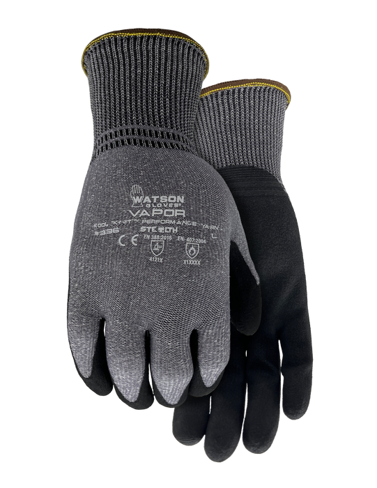 WATSON GLOVES - STEALTH VAPOR KOOL KNIT YARN FOAM NITRILE COATED [M] - 336-M