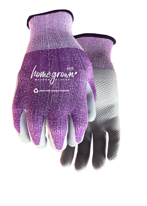 WATSON GLOVES - STEALTH KARMA 15GG WASTENOT FOAM NITRILE W RECLAIM GARDEN [L] - 375-L