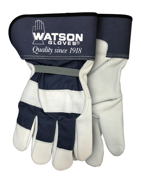 WATSON GLOVES - BUFFALO BILL FULLGRAIN BUFFALO COTTON DRILL BACK COMBO [OS] - 4019