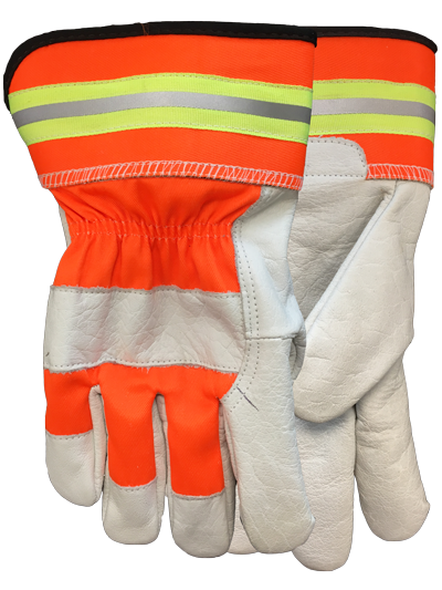 WATSON GLOVES - FLASHBACK PREMIUM FULLGRAIN BUFFALO NYLON HI VIS COMBO [XL] - 4019HV-X