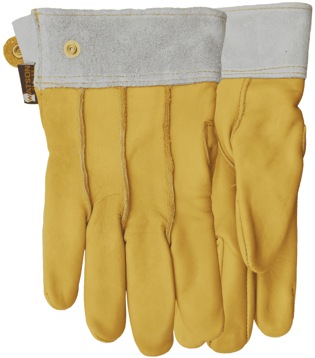 WATSON GLOVES - OLD TIMER FULLGRAIN COW CLUTE CUT SNAP CLOSURE DRIVER [09] - 421-09