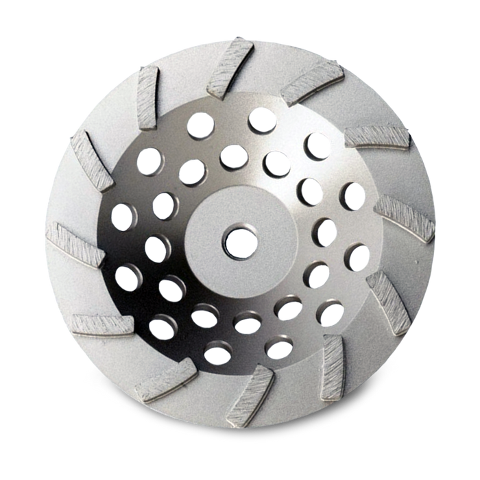 FLEXOVIT - 7"X12 SEGX5/8-11 CWTB-HD DIAMOND CUP WHEEL - 43929