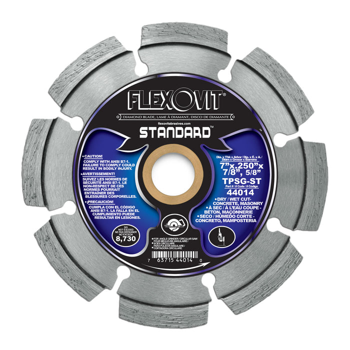 FLEXOVIT - 7"X.250"X7/8",5/8" TPSG-ST TUCK POINT DIAMOND BLADE - 44014