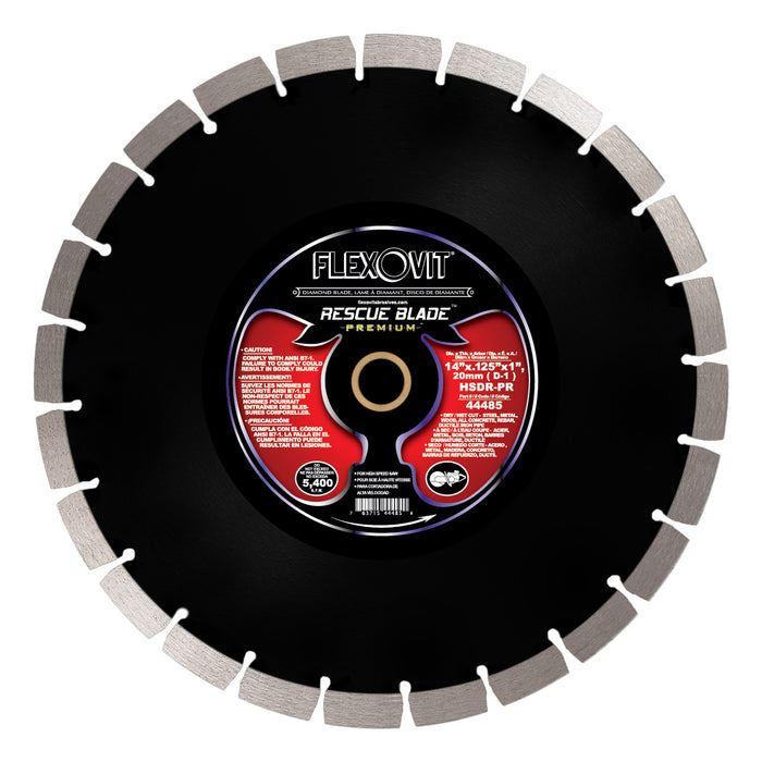FLEXOVIT - 14"X.125"X1",20MM HSDR-PR HIGH SPEED DIAMOND BLADE - 44485