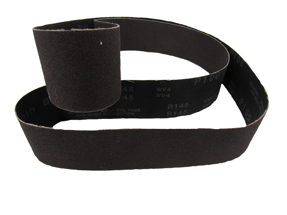 FLEXOVIT - 3" X 132" 100 GRIT ALUMINUM OXIDE INDUSTRIAL SANDING BELT - 48352