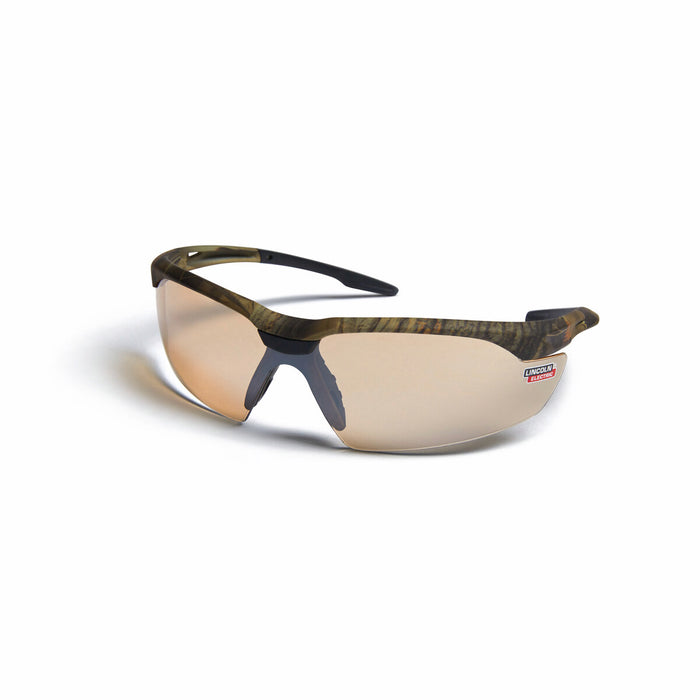 LINCOLN ELECTRIC - AXILUX® TRADITIONAL CAMO SAFETY GLASSES - BRONZE ANTI-FOG/SCRATCH LENS - K4677-1