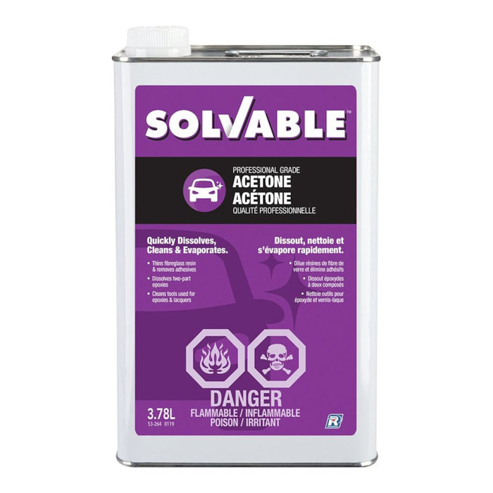 SOLVABLE - LIQUID ACETONE [3.78L] - 53-264