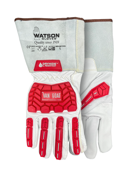 WATSON GLOVES - VAN GOAT A6 CUTSHIELD FULLGRAIN GOAT GAUNTLET TPR [XL] - 549TPR-X