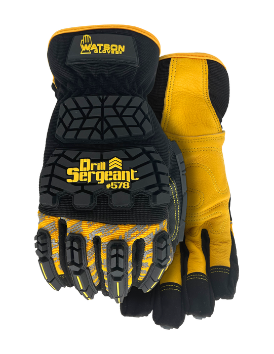 WATSON GLOVES - DRILL SERGEANT FULL DEER PALM WASTENOT BACK PERFORMANCE [M] - 578-M
