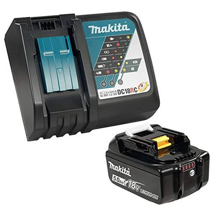 MAKITA - CHARGER BATTERY STARTER KIT (DC18RC + BL1850B) - Y-00309