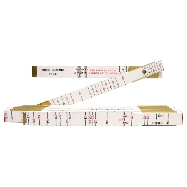 LUFKIN - FOLDING RULE, 6', WOOD, PAINT, BRIC, SEN - 636LLN