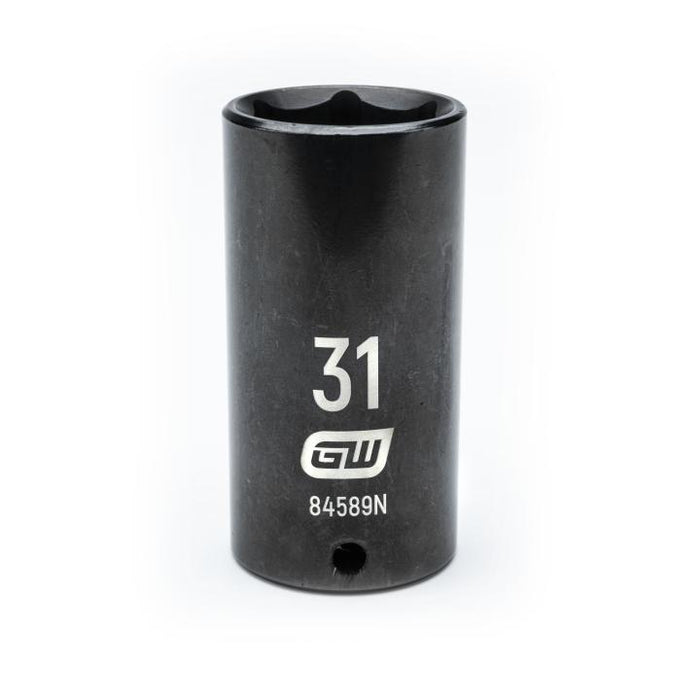 GEARWRENCH - 1/2" DRIVE 6 POINT DEEP IMPACT METRIC SOCKET 31MM - 84589N