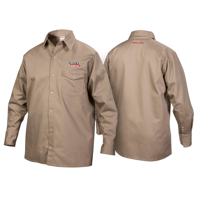 LINCOLN ELECTRIC - KHAKI FR WELDING SHIRT [2XL] - K3382-2XL