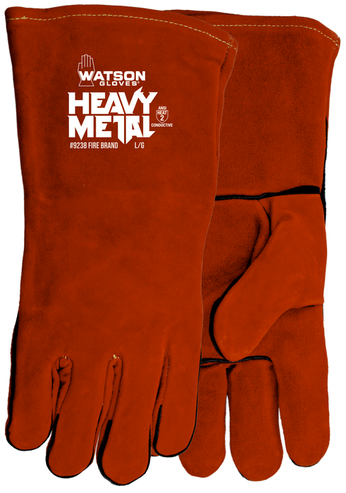WATSON GLOVES - FIRE BRAND SPLIT COW COTTON FLEECE LINED WELDING [OS] - 9238