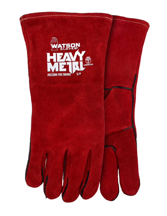 WATSON GLOVES - FIRE BRAND SPLIT COW COTTON FLEECE LINED WOMENS WELDING [S] - 9238W-S