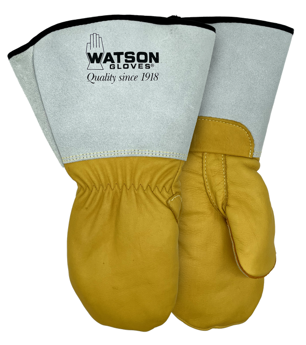 WATSON GLOVES - POWERLINE A5 COWHIDE MITT W/GAUNTLET CUFF & C200 LINING [XXL] - 9355CR-XXL