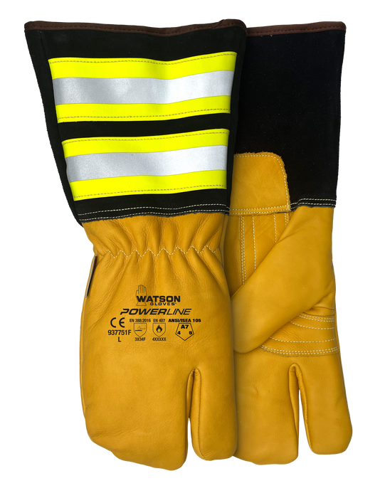 WATSON GLOVES - POWERLINE A7 FULL COW C100/C200 LINED 1 FINGER MITT UTILITY [M] - 937751F-M