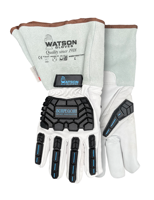 WATSON GLOVES - SCAPE GOAT FULLGRAIN GOATSKIN GAUNTLET C100 LINED TPR [M] - 9545GTPR-M