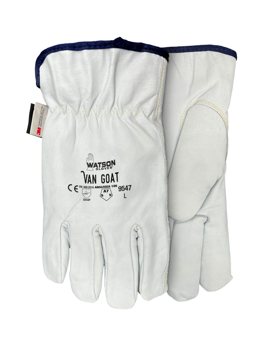 WATSON GLOVES - VAN GOAT A7 FULLGRAIN GOAT DRIVER C100 LINED [XL] - 9547-X