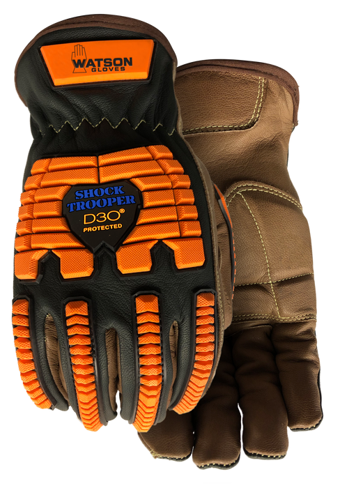 WATSON GLOVES - SHOCK TROOPER A7 D30 BACK ANTIVIBE PALM THINSULATE GOATSKIN [XXXL] - 95785-XXXL