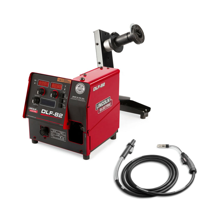 LINCOLN ELECTRIC - DLF-82 BENCH MODEL, WIRE REEL STAND, WELDING GUN - K5282-3