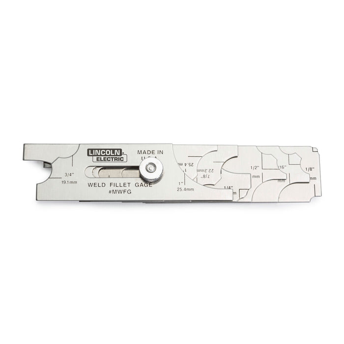 LINCOLN ELECTRIC - WELD FILLET GAUGE - STAINLESS STEEL - 7 PIECE SET - K3720-1