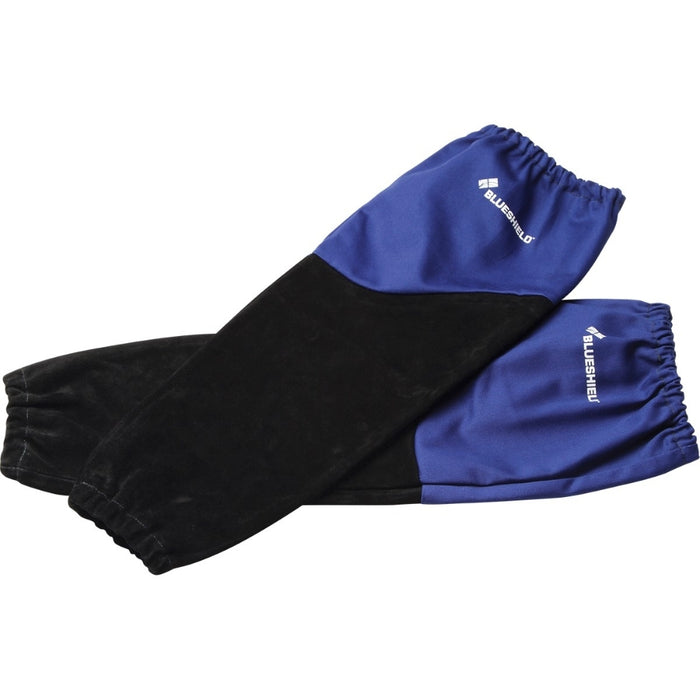 BLUESHIELD 20" Sleeve w/ Black Leather and Blue Flame Retardant Cotton