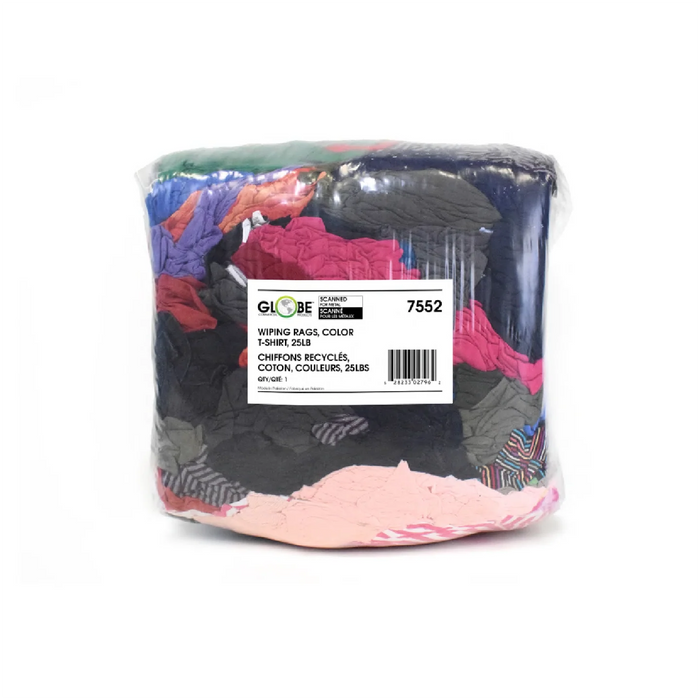 GLOBE - RECYCLED BAG OF WIPING RAGS - ASSORTED [25LBS] - 7552