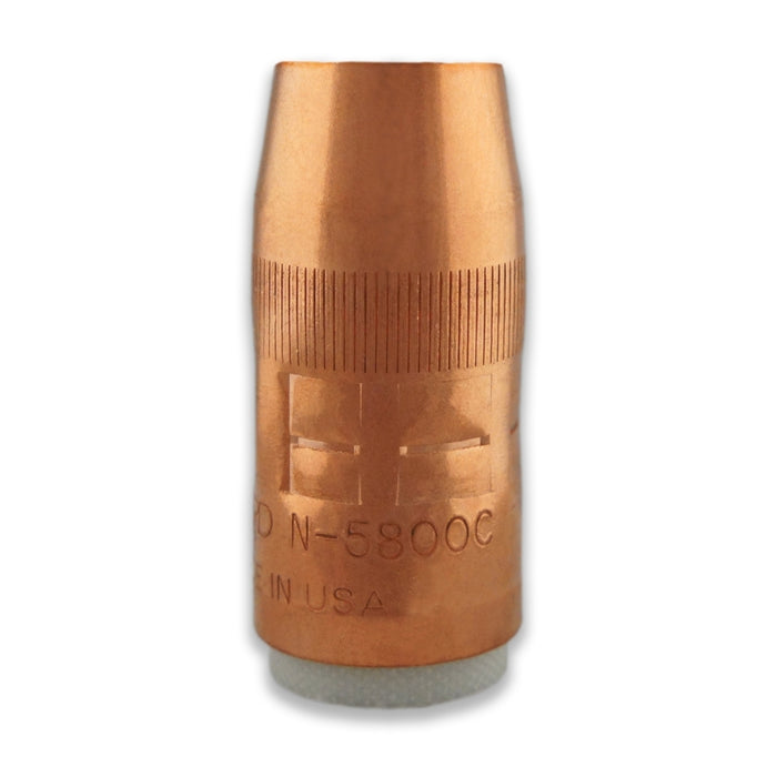 Bernard Centerfire Thread-On Nozzle Large (Pack of 10) - 5/8" Bore - Flush Tip - Copper