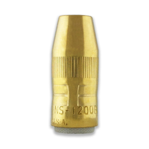 Bernard Centerfire Thread-On Nozzle Small (Pack of 10) - 1/2" Bore - Flush Tip - Brass