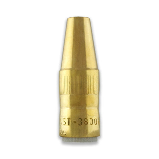 Bernard Centerfire Tapered Thread-On Nozzle (Small), 3/8" Bore, Flush Tip, Brass (Pack of 10)