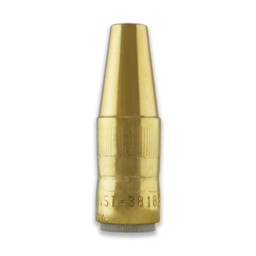 Bernard Centerfire Tapered Thread-On Nozzle (Small), 3/8" Bore, 1/8" Recess, Brass (Pack of 10)