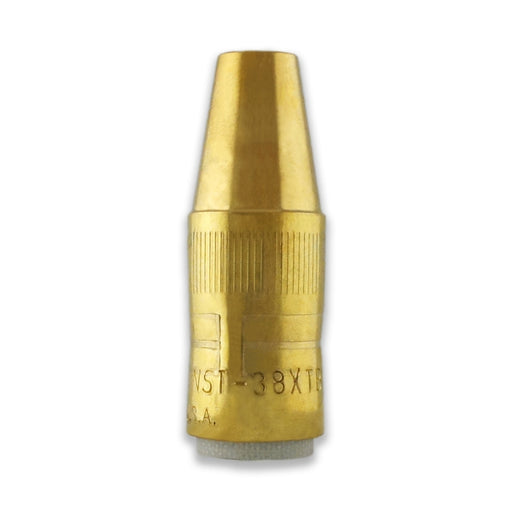 Bernard Centerfire Tapered Thread-On Nozzle (Small), 3/8" Bore, 1/8" Extension, Brass (Pack of 10)