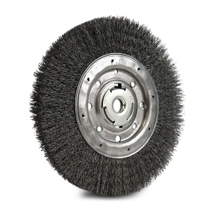 FLEXOVIT - 10"X1-1/4"X3/4" .014 CARBON WIRE WHEEL BRUSH - C1040