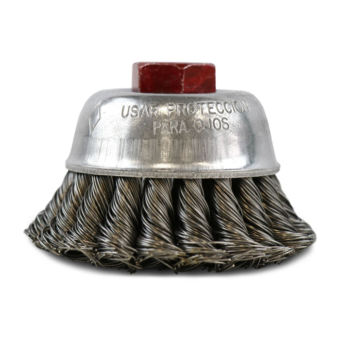 FLEXOVIT - 2-3/4"XM10-1.5 .020 CARBON WIRE CUP BRUSH - C1510
