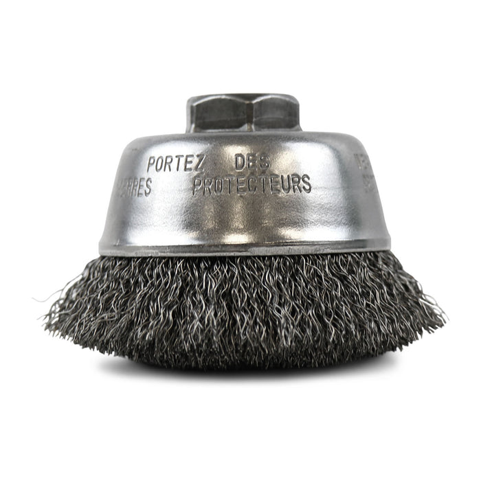 FLEXOVIT - 2-3/4"XM10-1.25 .014 CARBON WIRE CUP BRUSH - C1710
