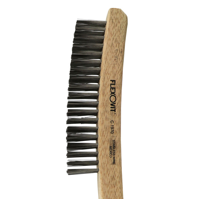 FLEXOVIT - 3 ROWS X 19 ROWS .013 STAINLESS SCRATCH BRUSH - C1970