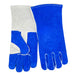 AB Grade Split Cowhide Welding Gloves - Blue - Large