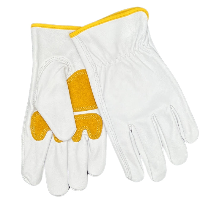 Goatskin Work Gloves w/ Palm Reinforcement - Large