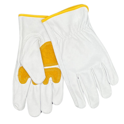 Goatskin Work Gloves w/ Palm Reinforcement - Medium