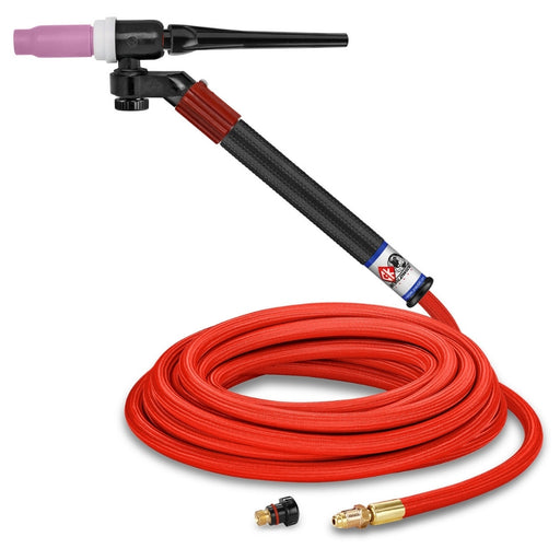 CK Worldwide FLEX-LOC™ 150A Gas Cooled Torch Pkg - FL1525VSF - 25FT - With Gas Valve - SuperFlex Cable - 150A