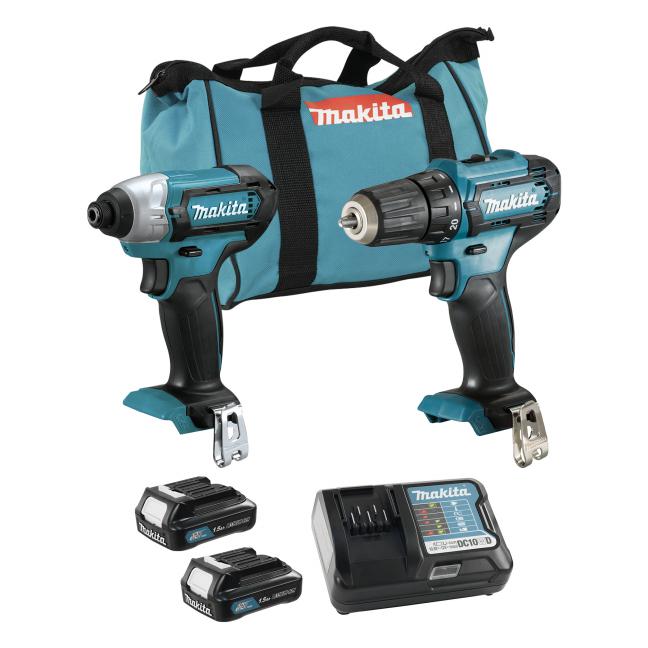 MAKITA - 12VMAX CXT 2 TOOL COMBO KIT, COMPACT X2 - CLX224