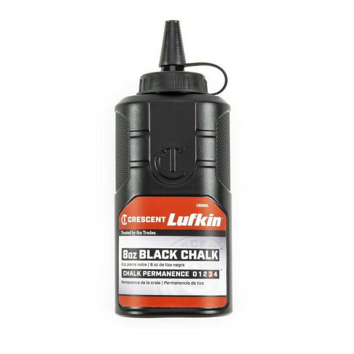 LUFKIN CHALK BOTTLE,BLACK,8OZ - CB08BL