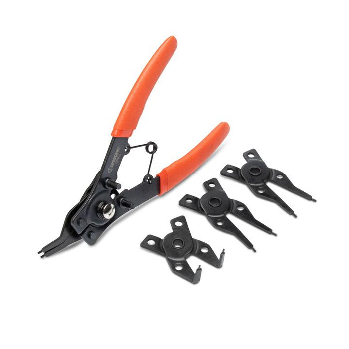CRESCENT PLIER SET, 5PC COMBINATION SNAP RING - 7SRPS