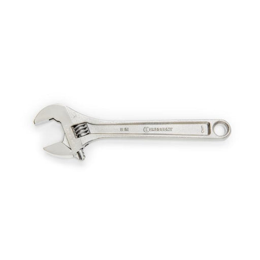 CRESCENT ADJ WRENCH, 8", CHROME, BAGGED - AC28BK
